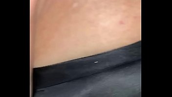 Blowing using a vibrator on her pussy