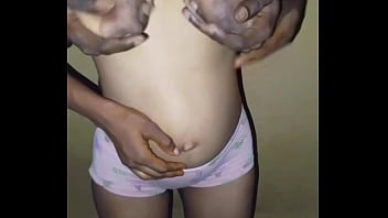 Playing with step mummy big tit