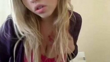 Dirty slut shows her big breast on webcam