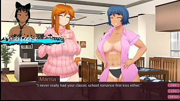 Milfs amanda came to visit and marisa wants to give a hand job and kiss