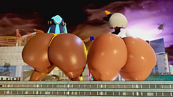 Nessa and bea twerking off