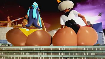 Nessa and bea twerking off