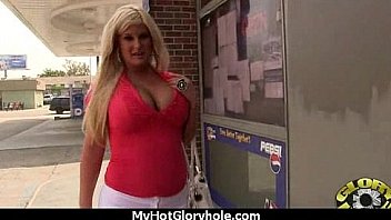 Sexy chick loves sucking stranger's cocks 23