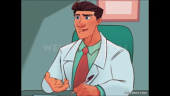 Anna at the gynecologist showing off her shaved pussy