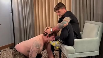 Foot fag worships & gets fucked up