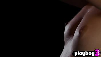 Beautiful babe posed and exposed her stunning body after hot striptease