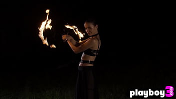 Beautiful babe posed and exposed her stunning body after hot striptease