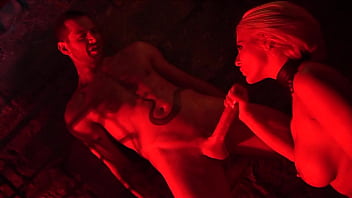 Fucking red light in a castle blonde milf