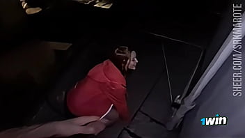 I ate the naughty on the roof of the building on all fours making her moan deliciously