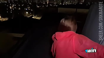 I ate the naughty on the roof of the building on all fours making her moan deliciously