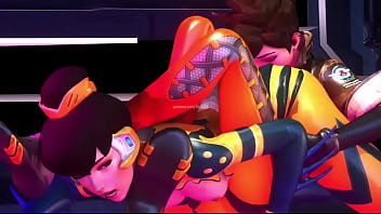 Overwatch tracer x bee skin booty licking