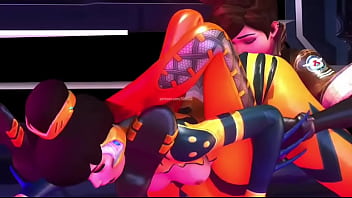 Overwatch tracer x bee skin booty licking