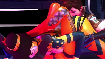 Overwatch tracer x bee skin booty licking