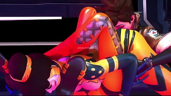 Overwatch tracer x bee skin booty licking