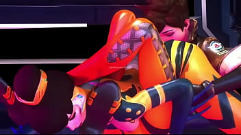 Overwatch tracer x bee skin booty licking