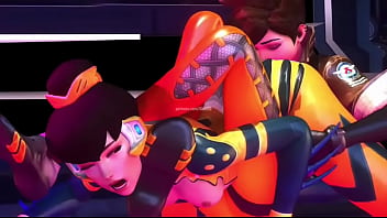 Overwatch tracer x bee skin booty licking