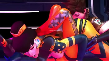 Overwatch tracer x bee skin booty licking