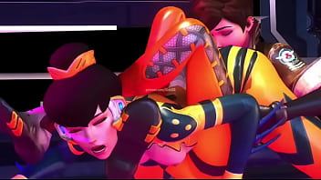 Overwatch tracer x bee skin booty licking