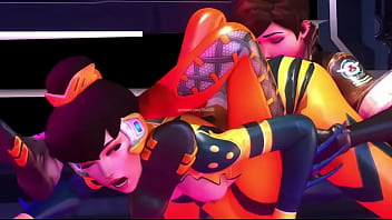 Overwatch tracer x bee skin booty licking
