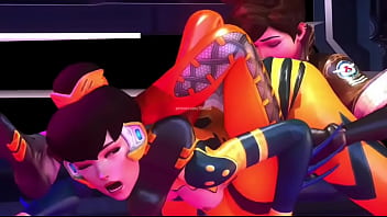 Overwatch tracer x bee skin booty licking
