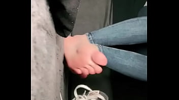 It’s been a long time hello do you like my black socks ~ check out my of #socksfetisch #bar