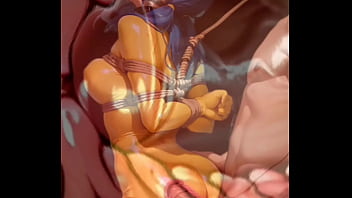 Man ties up his wife and bangs her until they both cum hard ~