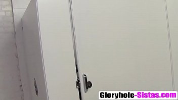 Deep and passionate blowjob by a layton benton in a gloryhole restroom