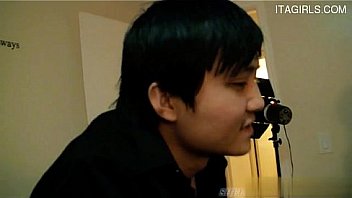 Busty amateur cum on butt