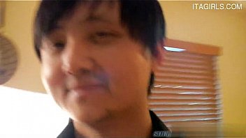 Busty amateur cum on butt