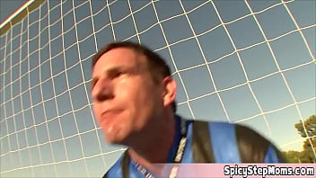 Playing football makes her extra slutty