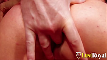 Slut with huge breasts fucks a big cock with her pussy