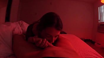 Persuaded girlfriend on video cum in mouth