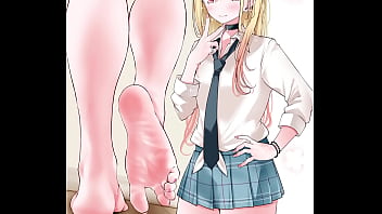 Anime girl feet