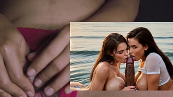 Triple bj bbc at beach party