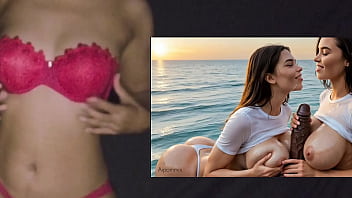 Triple bj bbc at beach party