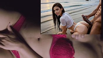 Triple bj bbc at beach party