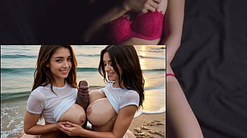 Triple bj bbc at beach party