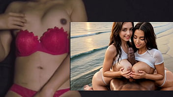 Triple bj bbc at beach party