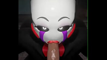 Hot sexy fnaf puppet knows what she is doing