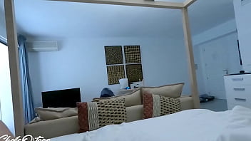 Fucking In The Valcon With My Neighbor While They Watch Us Sheila Ortega thumbnail