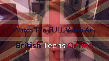 British teen sloppy blowjob & tit wank