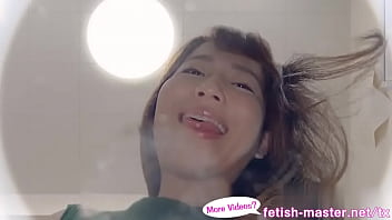 Japanese asian tongue spit fetish