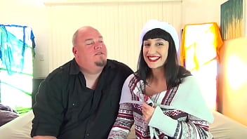 Mistletoe treat fat bottom babe gets fucked & facialled