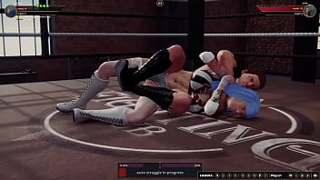 Ariana vs jerle nf3d mixed mma combat ring battle