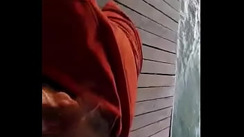 Una chupada viendo la laguna