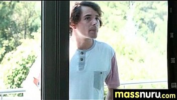 Nuru massage ends with a hot shower fuck 13