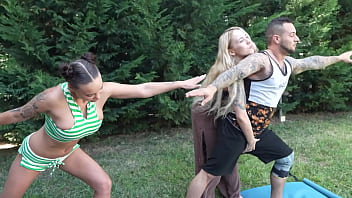 A lustful yoga master bella mur cleansed chakras of couples monika fox and jack23