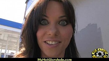 Incredible ebony teen blowjob gloryhole audition 28