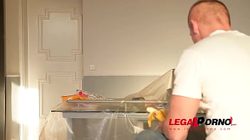 Handyman can't wait to bang blonde klara's tight asshole with his veiny cock gp467