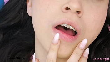 Aspiring teen model naked close up